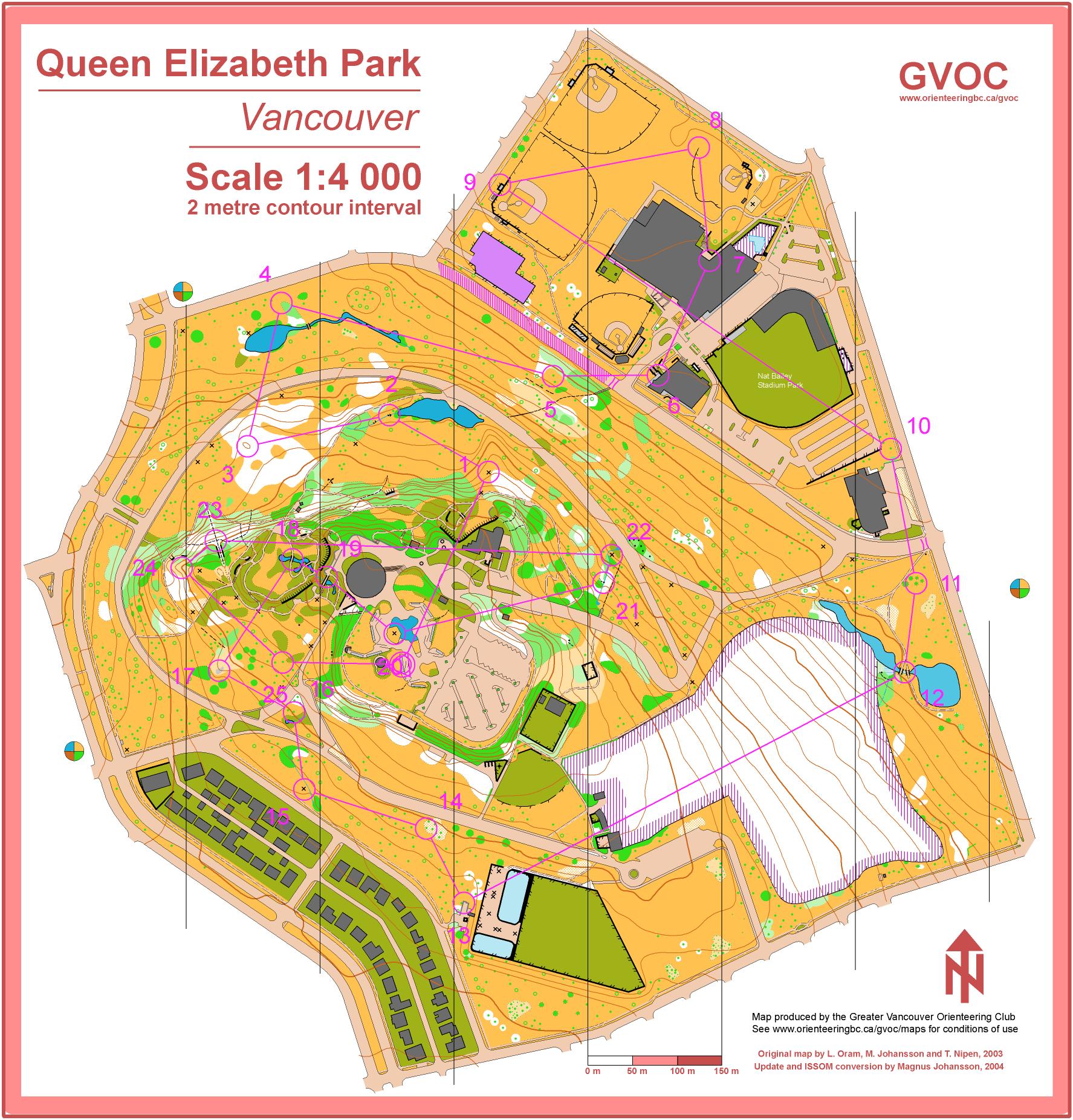 Queen Elizabeth Park Vancouver Map Cities And Towns Map   1030