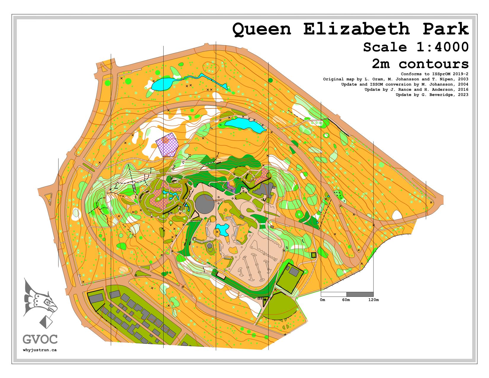 Queen Elizabeth Park Map Queen Elizabeth Park